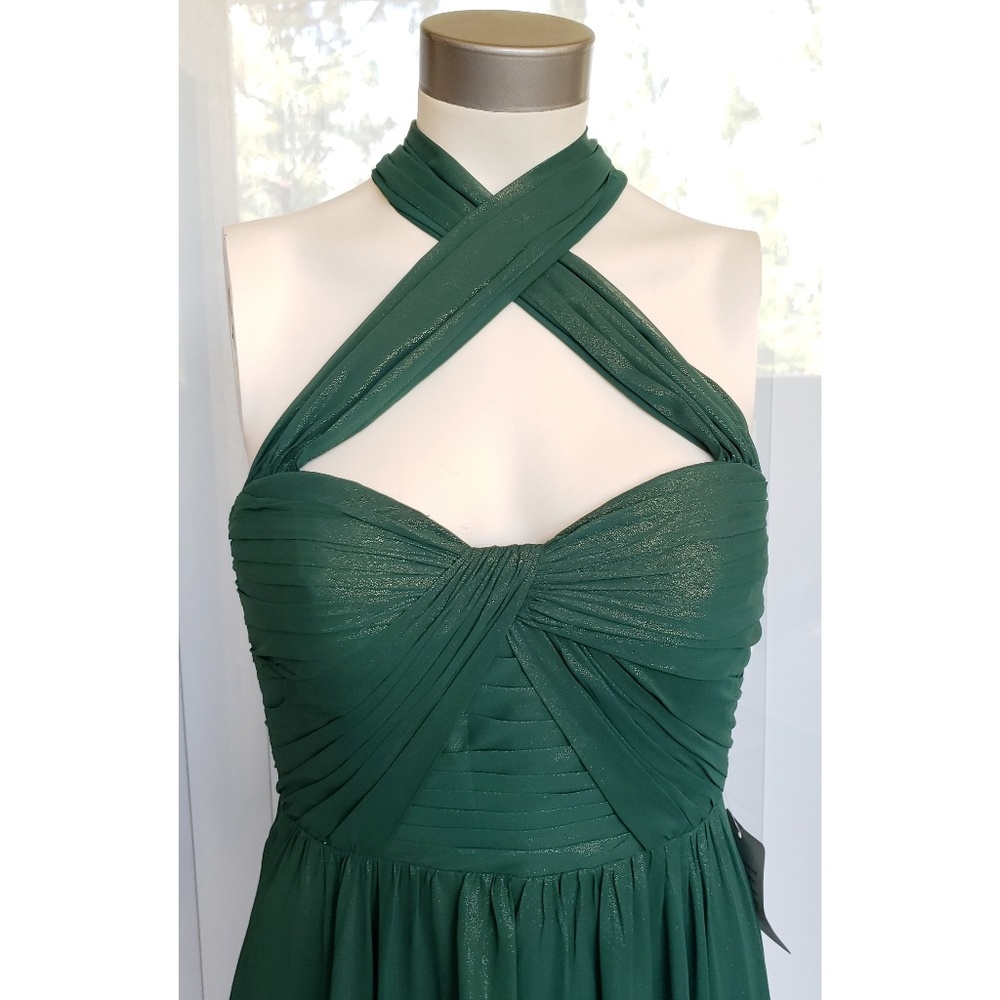 JENNY YOO formal bridesmaid prom lux shimmer dress - Picture 4 of 8